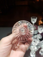 (6) Cordial glasses, American Brilliant Cut Glass Crystal Dorflinger Renaissance