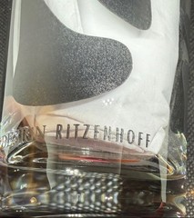 Ritzenhoff DIETER SIEGER DESIGN Milk Glass Black Cow Print Germany Modern – VTG