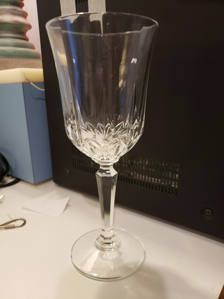 NEW 1 Cristal D’ Arques Goblet St. Germaim Pattern by Duran France