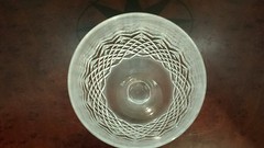 Franz Wittwer Crystal Wine Glass, Mozell Pattern (?) 6 1/2″