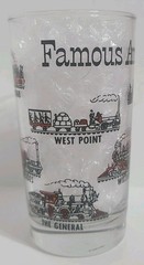 Federal Glass Famous American Trains Tumbler Glass 10.5oz