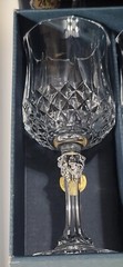 Cristal D’Arques Longchamp Crystal Wine Water Glasses 5.75 IN SET of 4