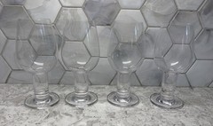 Set 4 Riedel Crystal Vinum Wine Tasting Glasses Hollow Stem