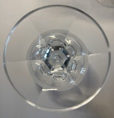 2 Wine Goblets Glasses Bohemia Crystal Ingrid Andrea Pattern 7″
