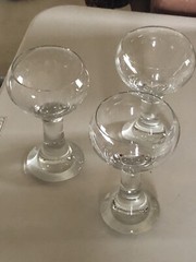 3 ROSENTHAL STUDIO LINE HEAVY STEM RED WINE GLASSES 7,25” 12 OZ