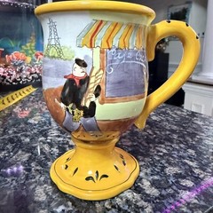 Certified International Ceramic Goblet Jennifer Brinley Coffee Tea Mug