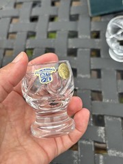 Beautiful Bohemia Czech Republic Lead Crystal Vodka Shot Glasses Set Of 6