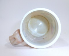 Large Glass with Saying Milk Glass 18th Century