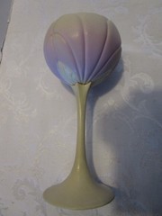Vintage Newman Art Pottery Stemmed Tulip-Goblet Signed 8.25”T 1970s USA