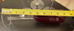 Vintage Ruby Red Champagne Flutes Set of 4