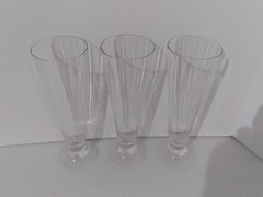 Marquis by Waterford Vintage Crystal Pilsner Beer Glasses 9.5″H Set of 3