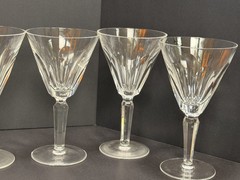 Set of 9 Waterford Crystal Sheila Water Goblets – Signed – 6.75”