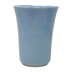 VTG RARE Luray Pastel Blue 9oz Water Tumbler Cup Taylor Smith TS&T 4.5″H