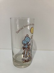 Holly Hobbie Drinking Glass Vintage Special Friends Boy Girl Ballon Cup