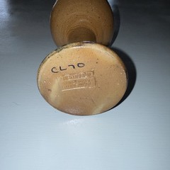 Bendigo Pottery Handmade Stoneware Goblet Brown Tan Australian Original CL70