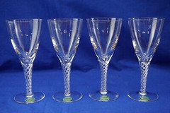 Stuart Ariel (4) Wine Glasses, 6 1/2″, New with Tag (B5)