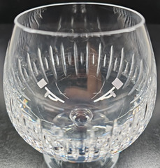 Atlantis Sonnet Brandy Glass Elegant Crystal Clear Cut Etched Bar Drink Stemware