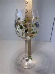 Gorgeous Lenox Butterfly Meadow Hand Painted Wine Glasses Water Goblets Set Of 6