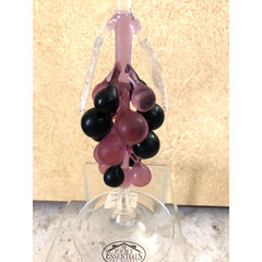NEW Murano Hand Blown Art Glass GRAPES Martini Wine Champagne Goblet NWT
