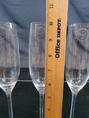 Lot of 4 Lenox Crystal Fluted Champagne Glass 10″