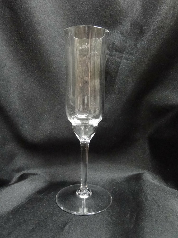 Baccarat Capri, Optic, No Trim: Champagne Flute (s), 7 3/8″ Tall