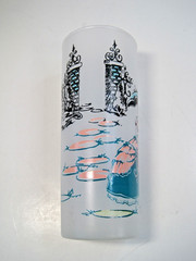 Set Of 4 Vintage Anchor Hocking Tom Collins Frosted Tumblers Southern Belle 6.5″