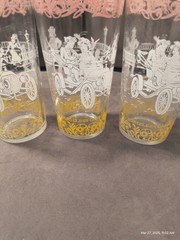 Vintage Hazel Atlas “Americana” Series Drinking Glasses Set Of 5. P5