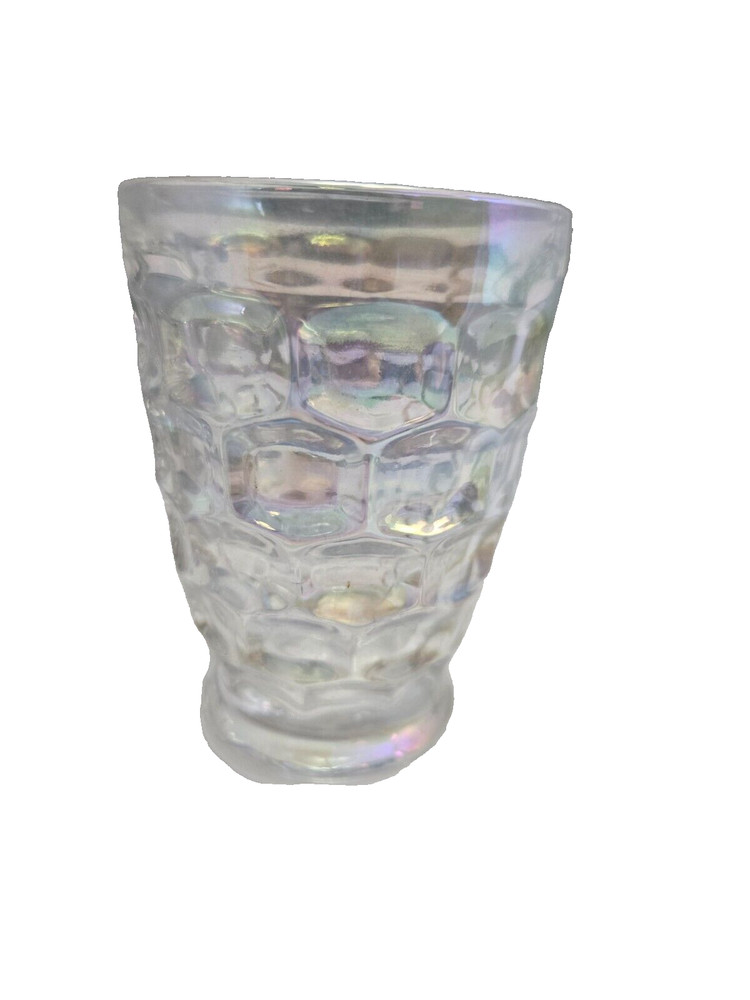 Colonial (Iridescent) 4oz Federal Glass Yorktown Vintage