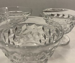 Fostoria Crystal Glass American Sundae Parfait Cups Set Of 4 American Clear Mint