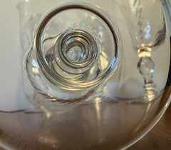 4 Vintage Volute Wine Glasses Cristal D’arques Luminarc France