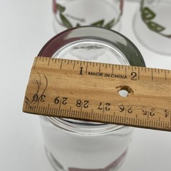 6 Vintage Franciscan Apple 5.75″ Tall Glasses Tumblers Iced Tea 17oz Libbey EUC