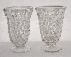 2 Fostoria Ice Tea Glasses Goblets ~ American ~ Footed Water Glass