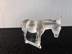 Crystal Donkey Attributed To Lalique