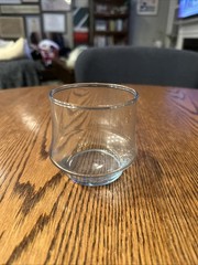 Vintage Libbey Blue Rocks Glass Lowball Whiskey Tumbler Flared Base 10oz