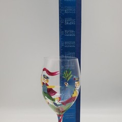 Block Basics The Twelve Days of Christmas Wine Glass – Ten Lords a Leaping