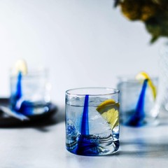 Libbey Blue Ribbon Impressions Small Rocks Glasses, 8-ounce, Set of 8 – Set of 8