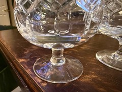 CARTIER CTC3 MEDIUM BRANDY SNIFTERS (3) COGNAC GLASSES 4.5″ MINT CONDITION