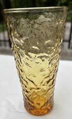 Anchor Hocking Milano Desert Gold 6 3/8th» Flat Tumbler 14oz Excellent Used Cond