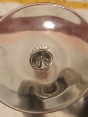 VTG Set/3 MCM Silver Smoke Fade Ombre 5.25″H Cordial/Sherry Glass Set Pre-owned