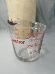 Anchor Hocking 1 Cup 8 Oz Measuring Cup Clear Red Graphics Microwave Safe