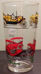 Vintage Hazel Atlas Antique Cars Cocktail Shaker 24oz Mixer No Lid Chevrolet