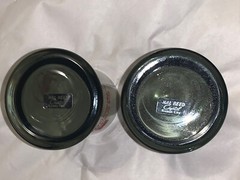 Pair Hal Reed Kansas Crystal Co Green Glass 4Pc 8 Ounce 3 1/2″ Pedestal Glasses