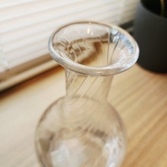 William Yeoward Crystal American Bar Dakota Carafe Decanter Spiral Signed 8.75″