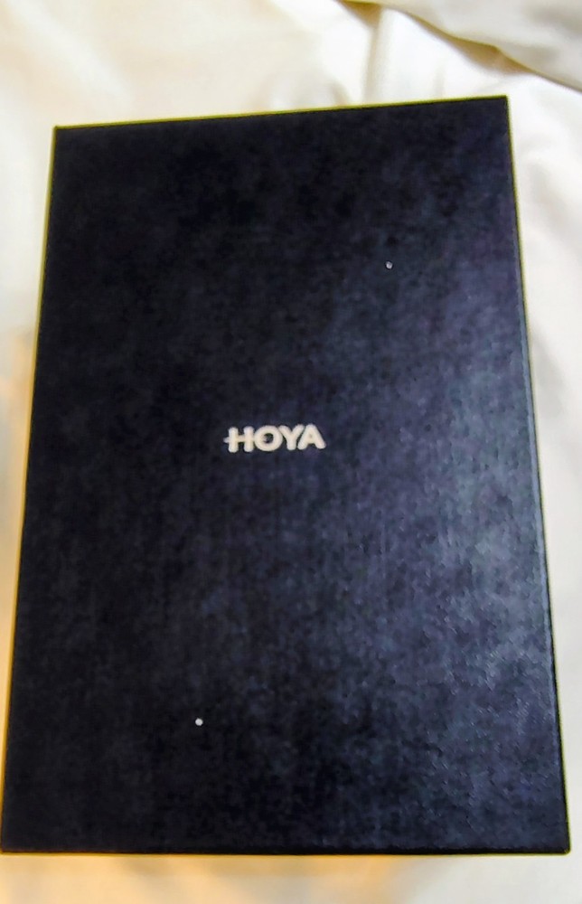 Flawless HOYA Crystal Champagne Flutes Rare Modern Swirl Set/2 In Box Hand Wash