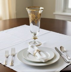 Arte Italica Vetro Gold Borghese Clear Glass Iced Tea Goblet 7.5″ Wreath Swag