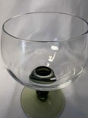 ROEMER RHINE RHEIN GRAPES GRAPEVINE OLIVE GREEN Wine Cordials Glass