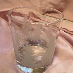 Libbey White Evergreen Snow Pine Trees Double Old Fashioned Glass