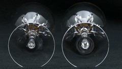 LENOX Firelight 8 3/4″ tall – Gold Rim Crystal Water Goblet Stems – Pair (B)