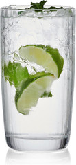 Optic Set of 4 Highball Beverage Tall Glasses, 18 Ounce
