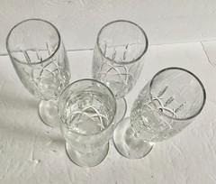 Gorham Cut Crystal Lady Anne Fluted Champagne Glasses (Set of 4) – 8 5/8″
